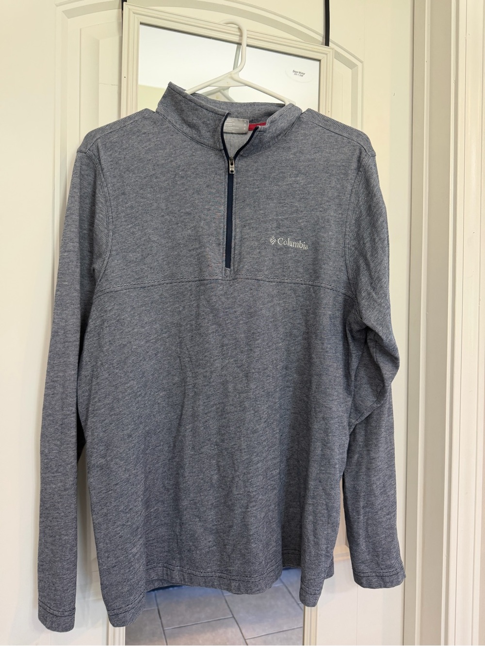 Columbia Men’s Heather Gray Quarter-Zip Pullover